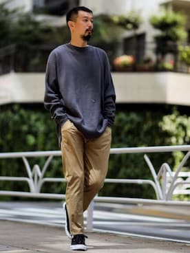 「THOUSAND MILE（サウザンドマイル）のアイテム」を使った、hirataさん（メンズ・180cm）の夏コーディネート