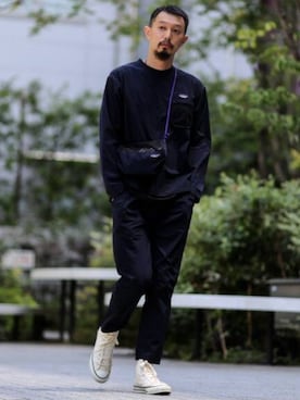 「THOUSAND MILE（サウザンドマイル）のアイテム」を使った、hirataさん（メンズ・180cm）の夏コーディネート