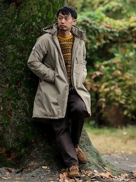 「JOURNAL STANDARD relume（ジャーナルスタンダード　レリューム）のアイテム（ダウンジャケット/コート）」を使った、hirataさん（メンズ・180cm）の冬コーディネート