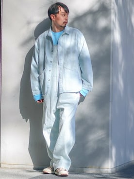 「SMITH'S（スミス）のアイテム（サロペット/オーバーオール）」を使った、hirataさん（メンズ・180cm）の冬コーディネート