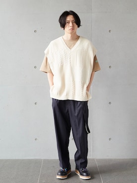 「FRAPBOIS（フラボア）のアイテム」を使った、kamadaさん（メンズ・169cm）の夏コーディネート