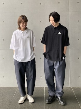 「FRAPBOIS（フラボア）のアイテム（パンツ）」を使った、kamadaさん（メンズ・169cm）の夏コーディネート