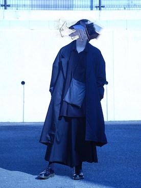 「my beautiful landlet（マイビューティフルランドレット）のアイテム（バッグ）」を使った、bkさん（メンズ・175cm）の春コーディネート
