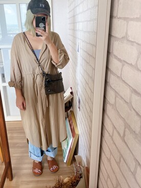 「Pilgrim（ピルグリム）のアイテム」を使った、ayaさん（レディース・158cm）の夏コーディネート