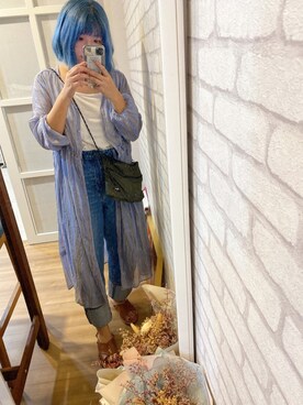 「Pilgrim（ピルグリム）のアイテム」を使った、ayaさん（レディース・158cm）の夏コーディネート