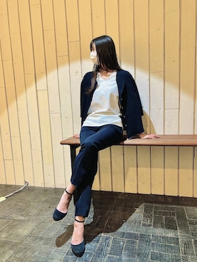 「m.f.editorial（エムエフエディトリアル）のアイテム（パンツ）」を使った、m.tさん（レディース・163cm）の冬コーディネート