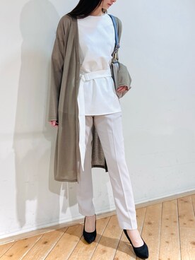 「m.f.editorial（エムエフエディトリアル）のアイテム（パンツ）」を使った、m.tさん（レディース・163cm）の春コーディネート