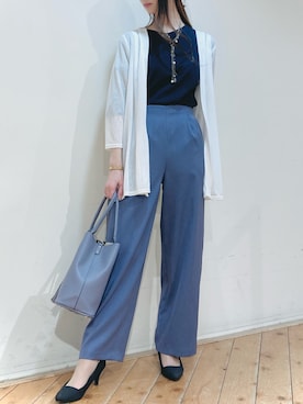 「m.f.editorial（エムエフエディトリアル）のアイテム（パンツ）」を使った、m.tさん（レディース・163cm）の春コーディネート