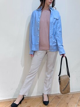 「TAKA-Q（タカキュー）のアイテム（バッグ）」を使った、m.tさん（レディース・163cm）の春コーディネート