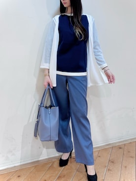 「m.f.editorial（エムエフエディトリアル）のアイテム（パンツ）」を使った、m.tさん（レディース・163cm）の春コーディネート