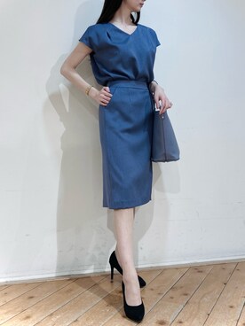 「m.f.editorial（エムエフエディトリアル）のアイテム（スカート）」を使った、m.tさん（レディース・163cm）の春コーディネート