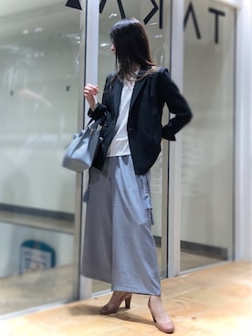 「m.f.editorial（エムエフエディトリアル）のアイテム（パンツ）」を使った、m.tさん（レディース・163cm）の春コーディネート