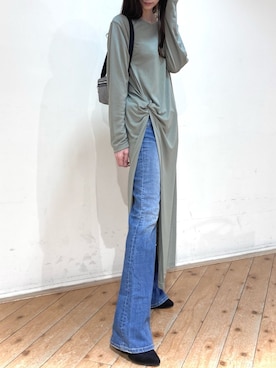 「MARITHE + FRANCOIS GIRBAUD（マリテフランソワジルボー）のアイテム（パンツ）」を使った、m.tさん（レディース・163cm）の夏コーディネート