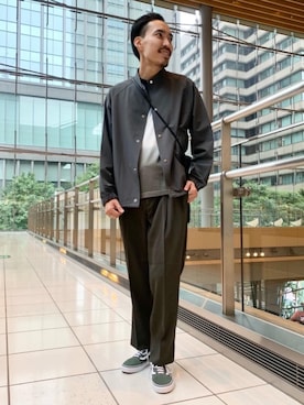 「green label relaxing（グリーンレーベルリラクシング）のアイテム（ブルゾン）」を使った、kojima_nさん（メンズ・175cm）の秋コーディネート