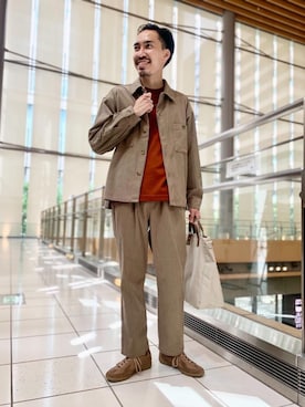 「green label relaxing（グリーンレーベルリラクシング）のアイテム（その他アウター）」を使った、kojima_nさん（メンズ・175cm）の秋コーディネート
