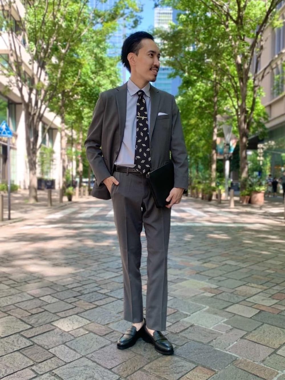 kojima_n｜green label relaxingのネクタイピンを使ったコーディネート 