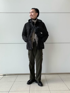 「green label relaxing（グリーンレーベルリラクシング）のアイテム（ブルゾン）」を使った、kojima_nさん（メンズ・175cm）の冬コーディネート