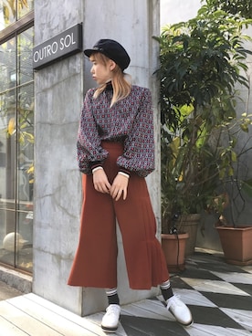 「マリンキャップ」｜OZAWA  さん（レディース・158cm）の冬コーディネート