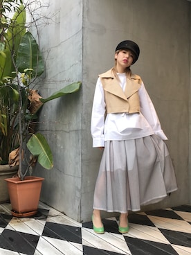 「マリンキャップ」｜OZAWA  さん（レディース・158cm）の春コーディネート