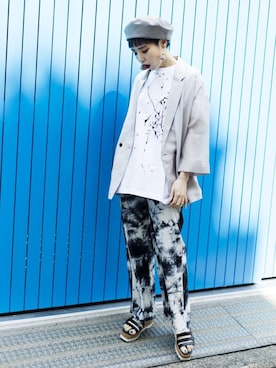 「アイテム（テーラードジャケット）」を使った、OZAWA  さん（レディース・158cm）の夏コーディネート