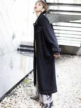 「OSMOSIS（オズモーシス）のアイテム（その他アウター）」を使った、OZAWA  さん（レディース・158cm）の秋コーディネート