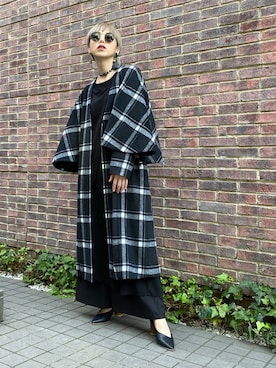 「OSMOSIS（オズモーシス）のアイテム（その他アウター）」を使った、OZAWA  さん（レディース・158cm）の秋コーディネート