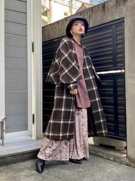 「OSMOSIS（オズモーシス）のアイテム（その他アウター）」を使った、OZAWA  さん（レディース・158cm）の冬コーディネート