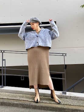 「くすみカラー」｜OZAWA  さん（レディース・158cm）の冬コーディネート