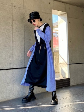 「OSMOSIS（オズモーシス）のアイテム（ワンピース/ドレス）」を使った、OZAWA  さん（レディース・158cm）の冬コーディネート