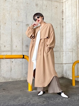 「OSMOSIS（オズモーシス）のアイテム（その他アウター）」を使った、OZAWA  さん（レディース・158cm）の冬コーディネート