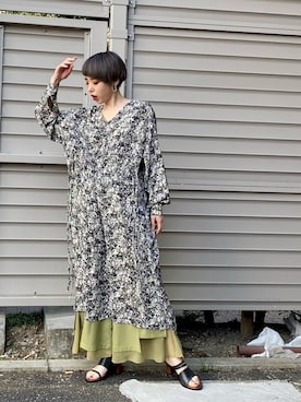 「OSMOSIS（オズモーシス）のアイテム（ワンピース/ドレス）」を使った、OZAWA  さん（レディース・158cm）の春コーディネート