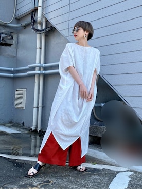 「OSMOSIS（オズモーシス）のアイテム（ワンピース/ドレス）」を使った、OZAWA  さん（レディース・158cm）の春コーディネート