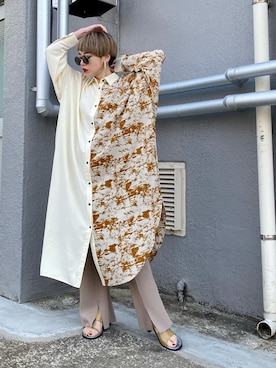 「OSMOSIS（オズモーシス）のアイテム（ワンピース/ドレス）」を使った、OZAWA  さん（レディース・158cm）の春コーディネート