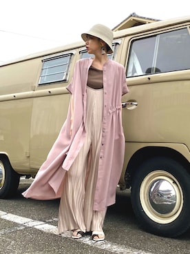 「OSMOSIS（オズモーシス）のアイテム（オールインワン・サロペット）」を使った、OZAWA  さん（レディース・158cm）の春コーディネート