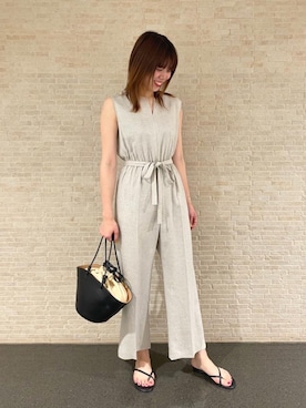 「UNITED ARROWS（ユナイテッドアローズ）のアイテム（サロペット/オーバーオール）」を使った、SEKIさん（レディース・172cm）の春コーディネート