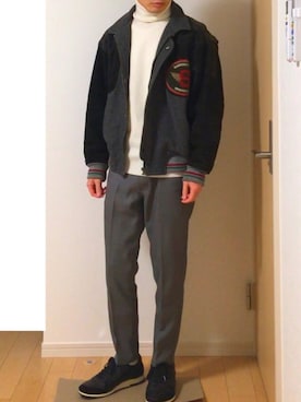 「MUKAVA（ムカヴァ）のアイテム」を使った、ユウさん（メンズ・169cm）の春コーディネート