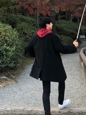「H&M（エイチ・アンド・エム）のアイテム（その他パンツ）」を使った、domuさん（メンズ・167cm）の秋コーディネート