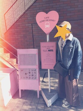 「H&M（エイチ・アンド・エム）のアイテム（ニット/セーター、ホワイト系）」を使った、yumiさん（レディース・157cm）の冬コーディネート