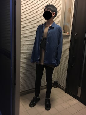 「アイテム（ローファー）」を使った、TAIGAさん（メンズ・169cm・10代）の秋コーディネート
