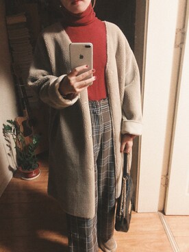 「JOURNAL STANDARD relume（ジャーナルスタンダード　レリューム）のアイテム（ムートンコート）」を使った、verb_ooさん（レディース・159cm）の冬コーディネート