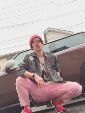 「semantic design（セマンティックデザイン）のアイテム」を使った、ぷみさん（メンズ・165cm）の春コーディネート