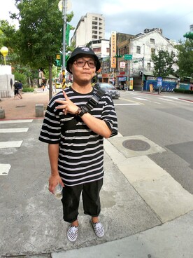 「woodstuck（woodstuck）のアイテム」を使った、Op.rさん（メンズ・171cm）の夏コーディネート