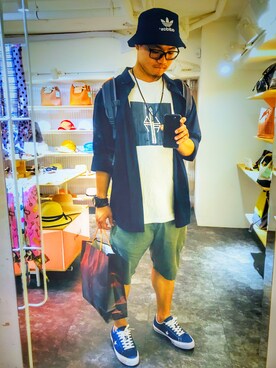 「LOFT（-）のアイテム」を使った、Op.rさん（メンズ・171cm）の夏コーディネート