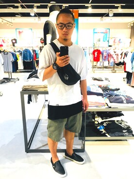 「LOFT（-）のアイテム」を使った、Op.rさん（メンズ・171cm）の夏コーディネート