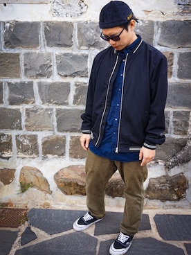 「アイテム（その他アウター）」を使った、Op.rさん（メンズ・171cm・20代）の冬コーディネート