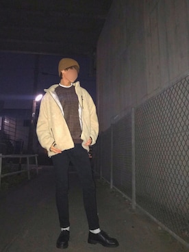 「Daniel Wellington」｜「アイテム（ブルゾン）」を使った、ベイベさん（メンズ・174cm）の冬コーディネート