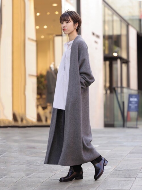 美品✨Curensology カレンソロジー ヤクロングニットワンピース グレー