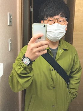 「GLOBAL WORK（グローバルワーク）のアイテム（その他アウター）」を使った、タカヤさん（メンズ・162cm）の春コーディネート