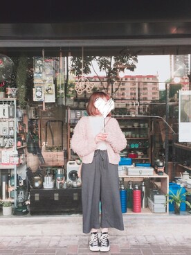 「MONKI」｜キーラさん（レディース・155cm）の冬コーディネート