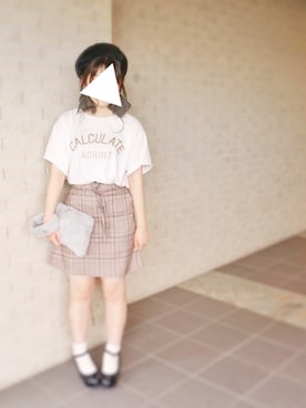 「one after another NICE CLAUP（ワンアフターアナザーナイスクラップ）のアイテム（ハンチング/ベレー帽）」を使った、MAKOさん（レディース・157cm）の秋コーディネート